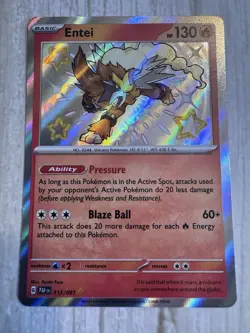 Entei 112/091 Paldean Fates Baby Shiny Pokemon TCG NM/Near Mint - Image 3