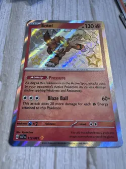 Entei 112/091 Paldean Fates Baby Shiny Pokemon TCG NM/Near Mint - Image 5