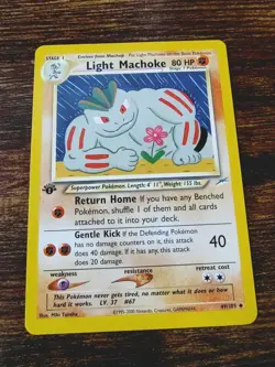 Pokemon Neo Destiny 1st Edition Light Machoke 49/105 Non Holo NM-MINT - Image 1