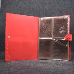 Vintage 1999 Pokemon Pikachu Red Binder TCG Album 30 Page Card Holder - Image 3