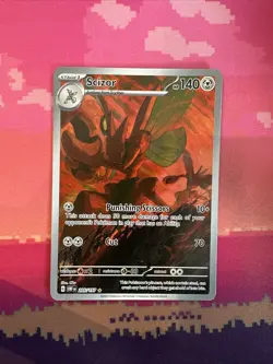 Pokemon Card Scizor 205/197 Obsidian Flames Illustration Rare Near Mint - Image 1