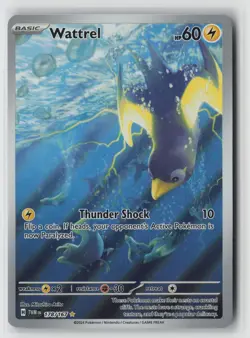 Wattrel 178/167 Illustration Rare Twilight Masquerade Pokemon Holo Near Mint - Image 1