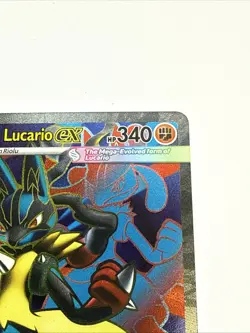Pokemon TCG Holo Ultra Rare Full Art Mega Lucario EX 160/132 - Image 4