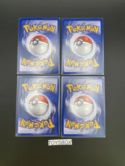 Carte Pokemon Lot De 4 Energie Feu 98/102 / Wizard Set De Base Ed2 / TBE FR - Image 2
