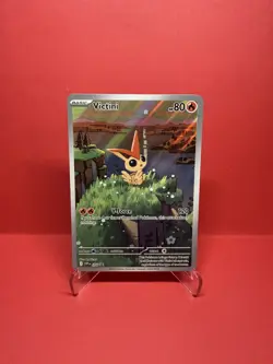 Pokemon TCG Victini SVP 208 Full Art Illustration Black Star Promo Rare Holo - Image 1