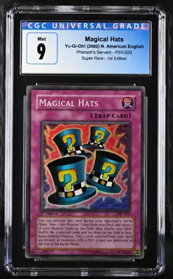 Magical Hats PSV-033 1st CGC 9 Super Rare YuGiOh - Image 3