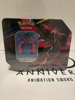Pokemon TCG - Crown Zenith Tin -Galarian Moltres (5 Packs) - FACTORY SEALED - Image 1