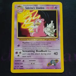Pokemon Gym Heroes Sabrinas Slowbro 60/132 NM-MT 2000 WOTC - Image 1