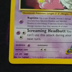 Pokemon Gym Heroes Sabrinas Slowbro 60/132 NM-MT 2000 WOTC - Image 3