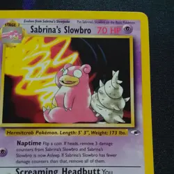 Pokemon Gym Heroes Sabrinas Slowbro 60/132 NM-MT 2000 WOTC - Image 4