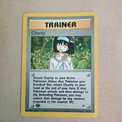 Charity 1st Edition Rare 99/132 Gym Heroes WOTC Vintage Pokemon - Image 1