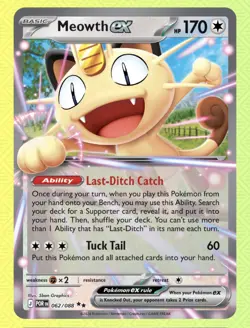 Pokemon TCG Perfect Order Meowth EX 062/088 - Image 1