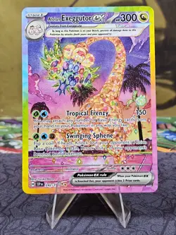 Alolan Exeggutor ex 242/191 Sv08: Surging Sparks Holo SIR Pokemon TCG NM - Image 1