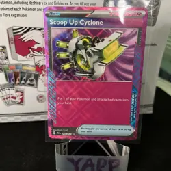 2025 Pokemon Prismatic Evolutions #128 Scoop Up Cyclone ACESPEC Card NEAR MINT - Image 1