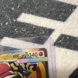 Pokemon Mega Lucario EX Holo Stage 1 Trading Card 340 HP Aura Jab Mega Brave - Image 3