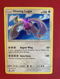 Shining Lugia - Sun & Moon SM82 Black Star Promo Pokemon TCG Card - LP - Image 1