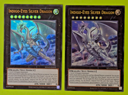 Yu-Gi-Oh Indigo-Eyes Silver Dragon Ultra Rare SDWD-EN032 Nm 2 card lot - Image 1
