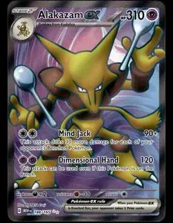 Alakazam ex 188/165 Ultra Rare 151 Set Pokemon Card - Image 1