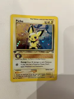 Pokemon TCG Trading Card Pichu 12/111 - 1st Edition - Neo Genesis Holo Rare - Image 3