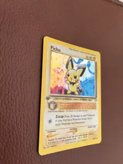 Pokemon TCG Trading Card Pichu 12/111 - 1st Edition - Neo Genesis Holo Rare - Image 5