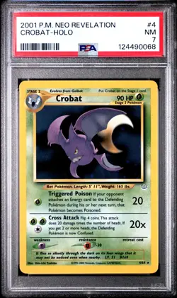 Crobat - 4/64 - Holo Rare - Neo Revelation - Pokemon Card - PSA 7 - Image 1
