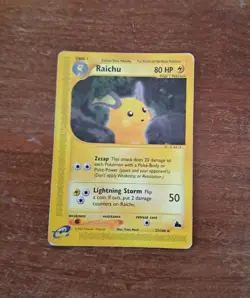 Raichu 27/144 Set Skyridge Pokemon Card Eng Rara E-Series Yuka Morii Vintage - Image 2