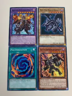 Yugioh Archfiend Black Skull Dragon Red-Eyes Fusion Set - Plus Free Holo B - Image 1