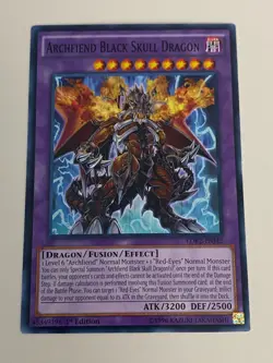 Yugioh Archfiend Black Skull Dragon Red-Eyes Fusion Set - Plus Free Holo B - Image 2
