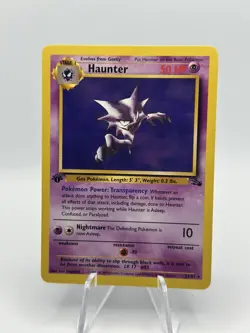 Pokemon Card Haunter Non-Holo Rare 21/62 Fossil Set 1st Edition Near Mint/Mint - Image 1