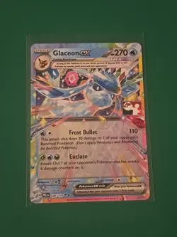 Glaceon EX 026/131 Play! Prize Pack Series 7 Stamped Pokemon TCG Card NM - Image 1
