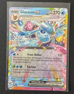 Pokemon TCG GLACEON EX 026/131 Double Rare SV Prismatic Evolutions -NM - Image 1