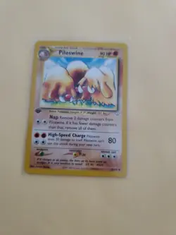 Piloswine 1st Edition Neo Revelation Pokemon Card TCG 36/64 NM - Image 2