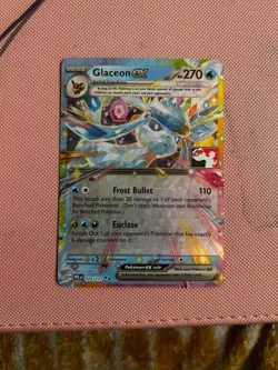Glaceon EX 026/131 Play! Prize Pack Series 7 Stamped Pokemon TCG Card NM - Image 1