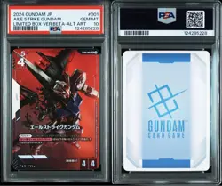 Bandai Gundam TCG Beta Parallel PSA 10 Trading Card Rare Artwork - Image 3