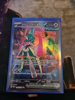 Pokemon TCG Iron Valiant EX Paradox Rift 249/182 Special Illustration Rare Card - Image 1