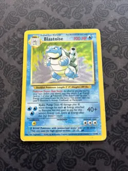 Pokemon TCG Blastoise Base Set Holo Unlimited Rare Card 2/102 - Image 1