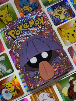 Pokemon shellder Vintage Pocket Monsters Vending HOLO Prism Sticker 00 Nintendo - Image 3