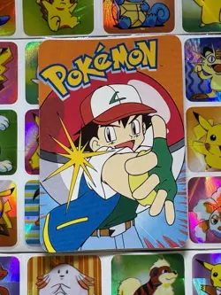 Pokemon shellder Vintage Pocket Monsters Vending HOLO Prism Sticker 00 Nintendo - Image 5
