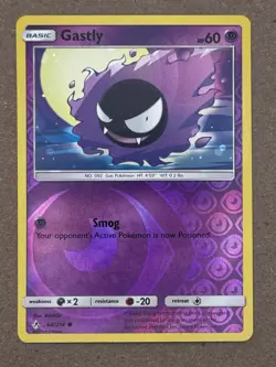 Gastly Reverse Holo 68/214 Pokemon TCG Unbroken Bonds English - Image 1