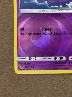 Gastly Reverse Holo 68/214 Pokemon TCG Unbroken Bonds English - Image 4