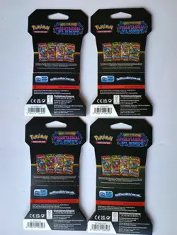 4x Phantasmal Flames Sleeved Booster Packs Full Art Set - Sealed Pokemon TCG - Image 2