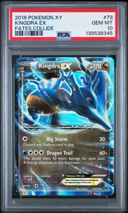 POKEMON KINGDRA EX XY Fates Collide 73/124 PSA 10 GEM MINT - Image 1
