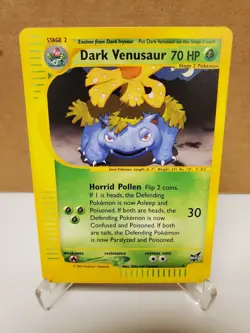 Pokemon TCG Dark Venusaur Best of Game 7/9 Regular Promo Card - Image 1