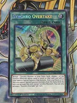 Yugioh Dawn of Majesty Synchro Overtake DAMA-EN067 1st Edition Secret Rare lp - Image 1