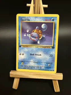 Pokemon Squirtle TCG Team Rocket Card 68/82 1st Edition Common NM - Image 1