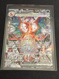 Pokemon TCG Charizard EX SIR Obsidian Flames 223/197 Full Art Secret Rare - Image 1