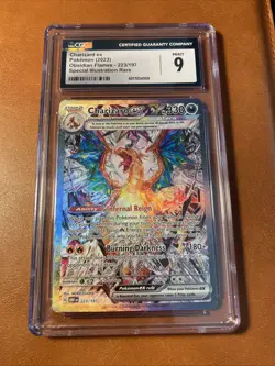 Pokemon Card TCG Charizard EX SIR Obsidian Flames 223/197 CGC 9 MINT Ultra Rare - Image 1