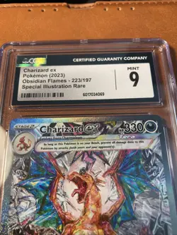 Pokemon Card TCG Charizard EX SIR Obsidian Flames 223/197 CGC 9 MINT Ultra Rare - Image 3