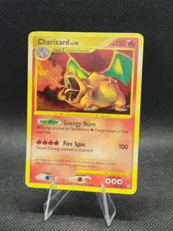 2008 Pokemon Diamond & Pearl Stormfront Charizard Holo Card 103/100 Secret Dm - Image 1