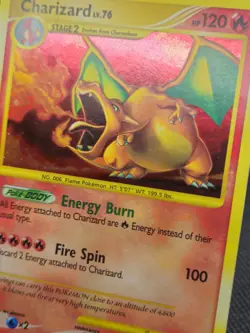 2008 Pokemon Diamond & Pearl Stormfront Charizard Holo Card 103/100 Secret Dm - Image 4